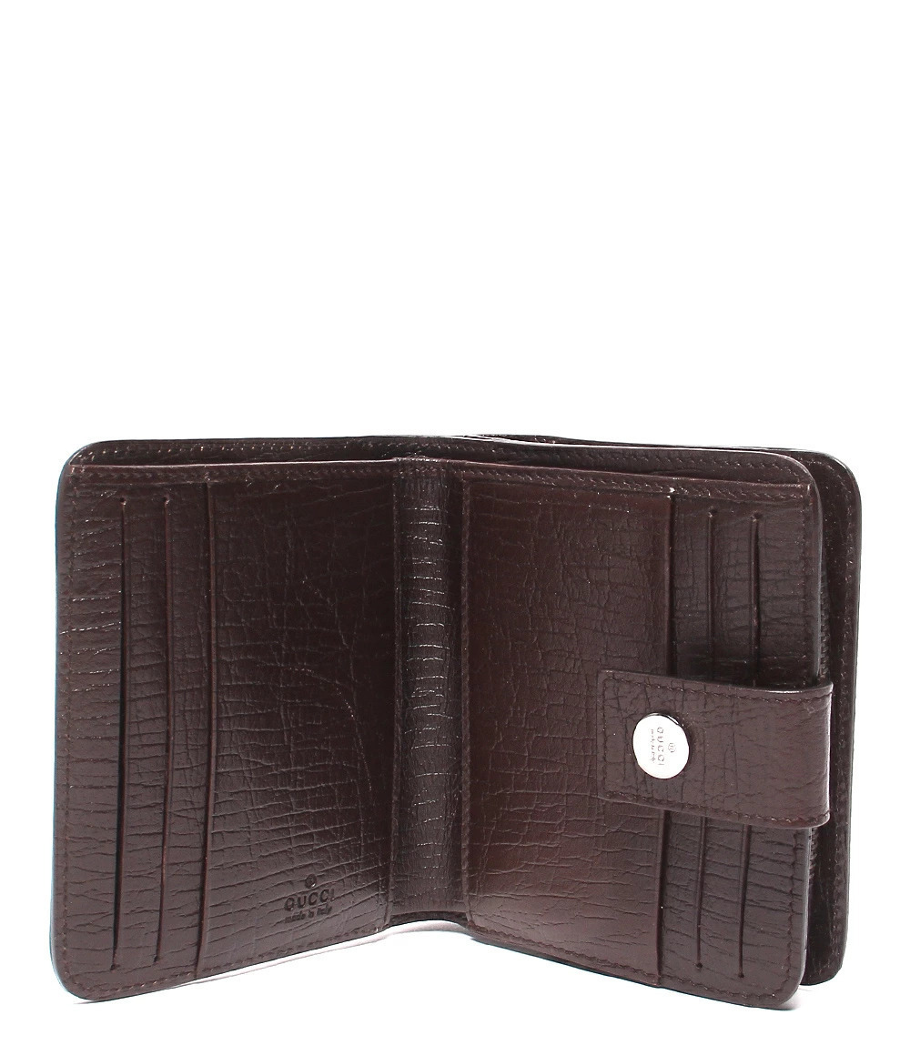 Gucci bi GG Supreme wallet fold Brown
